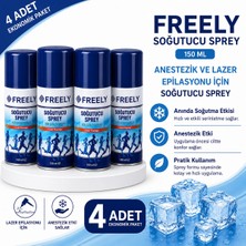 Freely Soğutucu Sprey 150 Ml, Anestezik ve Lazer Epilasyonu Için Soğutucu Sprey (4 Adet)