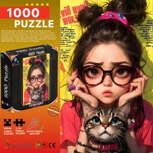 Soi Craft 1000 Parça Puzzle Kedi Daima Başrolde Stil Tutkunu #6552