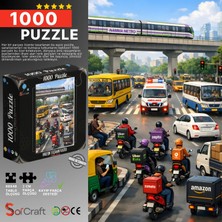 Soi Craft 1000 Parça Puzzle Modern Yaşamın Kaosu #6555