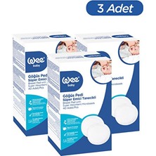Elarque Göğüs Pedi ve Koruyucu Klasik Göğüs Pedi Seti - 120 Adet Çoklu Paket