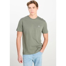 Lee Bisiklet Yaka T-Shirt Khaki