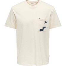 Only & Sons Onsperry Lıfe Reg Leaf Ss Pockettee Egret