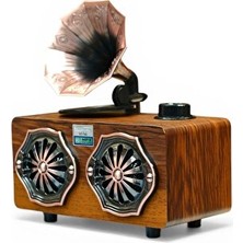 Elarque Nostaljik Radyo Ahşap Tasarımlı Bluetooth Radyo ile Retro Müzik Keyfi