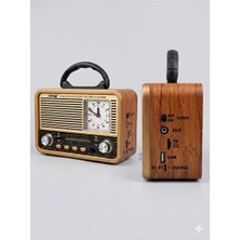 Elarque Nostaljik Radyo Nostaljik Bluetooth Radyo, Vintage Tasarım ve Kaliteli Ses