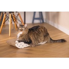 Elarque Kedi Tırmalaması Karton Tırmalama Platformu - Bej Renk, 50CM Uzunluk