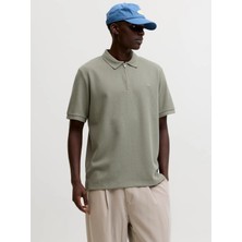 Jack & Jones Jjeaustın Zıp Polo Ss Noos Vetiver