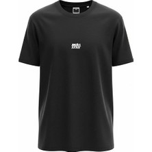 Jack & Jones Jcobreeze Front Prınt Tee Ss Crew Black
