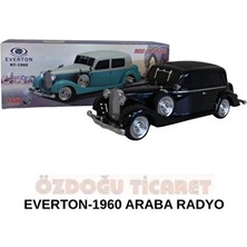 Elarque Nostaljik Radyo Mavi Arabalı Bluetooth Radyo - Fm, USB ve Tf Kart Desteğiyle Şık Tasarım
