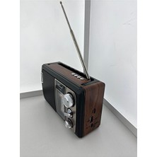 Elarque Nostaljik Radyo Güneş Enerjili Bluetooth ve Şarj Cihazı