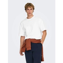Only & Sons Onsfred Lıfe Rlx Ss Tee Noos Bright White