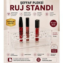 Elarque Makyaj & Takı Organizeri Şeffaf Pleksi Ruj Standı, Pratik Makyaj Organizeri