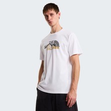 The North Face M Mountaın Lıne Regular Short Sleeve Tee White