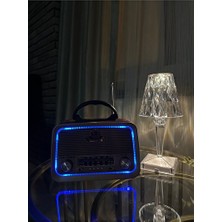 Elarque Nostaljik Radyo Eskitme Tasarımlı Bluetooth Radyo - Retro Görünüm ve Çoklu Bağlantı Seçenek