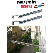 Elarque Çamaşır Kurutmalık Dayanıklı Alüminyum Balkon Askısı, Şık ve Uzun Ömürlü Tasarım