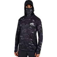Stafu Pro Stratos Kapüşonlu Frenzy Black Performans T-Shirt