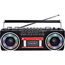 Elarque Nostaljik Radyo Rgb Işıklı Kasetli Müzik Sistemi ve Radyo ile Retro Eğlence