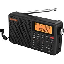 Elarque Alarm Saatli Radyo Dijital Şarj Edilebilir Radyo, Çok Bantlı ve Alarm Özellikli