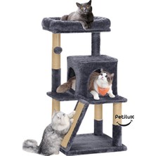 Elarque Kedi Tırmalaması Dekoratif Kedi Evi ve Tırmalama Alanı - Teraslı Tasarım