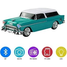 Elarque Nostaljik Radyo 1955 Model Retro Araba Tasarımlı Bluetooth Hoparlör