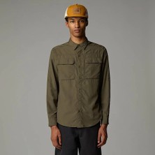 The North Face M L/s Sequoıa Shırt New Taupe Green
