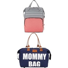 Elarque Bebek Bakım Çantası Çiftli ve Mommy Bag Seti