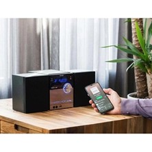 Elarque Nostaljik Radyo Dab+ Fm Radyo, CD ve Bluetooth Özellikli Çok Fonksiyonlu Ses Sistemi