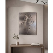 Çetman Global Ahşap Lazer Kesim At Figürlü Duvar Tablosu - Modern Dekoratif Ahşap Pano Salon & Ofis Tablosu