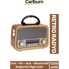 Elarque Nostaljik Radyo Retro Tarzda Yüksek Sesli Çok Fonksiyonlu Radyo