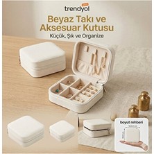 Elarque Makyaj & Takı Organizeri Minimalist Seyahat Mücevher Kutusu, Şık ve Hafif Tasarım