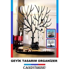 Elarque Makyaj & Takı Organizeri Çok Amaçlı Takı ve Mücevher Standı, Siyah Modern Tasarım