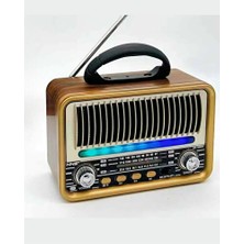 Elarque Nostaljik Radyo Retro Bluetooth ve Çok Bantlı Radyo ile Şarjlı Müzik Dinleme