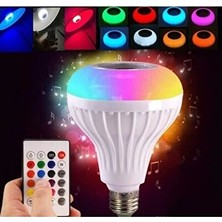 Elarque Alarm Saatli Radyo Akıllı LED Işıklı Bluetooth Hoparlör ve Müzikli Lamba