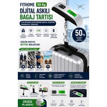 Magicool Fithome 50 kg Dijital Askılı Bagaj Tartısı LCD Ekranlı Elektronik Bavul Kantarı Hassas El Terazisi