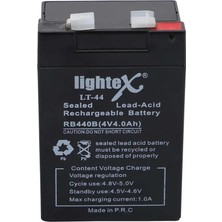 Magicool Lightex Lt-44 4V 4.0AH Işıldak Fener Aküsü
