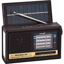 Elarque Nostaljik Radyo Güneş Enerjili Bluetooth Radyo ile Doğa ile Bağlantı Kurun
