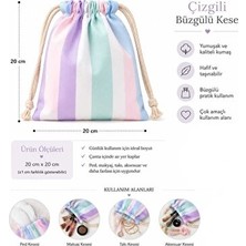 Elarque Bebek Bakım Çantası Çok Amaçlı Büzgülü Bez Kese ile Pratik Çanta Düzenleme Çözümü