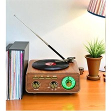 Elarque Nostaljik Radyo Retro Tarzlı Bluetooth Radyo, Vintage Tasarım ve Çoklu Bağlantı Seçenekleri