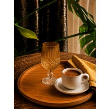 Crystalex Bohemia El Kesimi Kristal Kadeh Sarı 135 Ml– Kahve Yanı ve Sunum Bardağı- Y.hasır