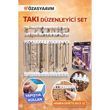 Elarque Makyaj & Takı Organizeri Takı Askısı ve Düzenleyici - Kolye, Küpe ve Yüzükler Için Pratik Saklama