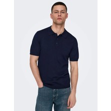 Only & Sons Onswyler Reg 14 Ss Polo Knıt Noos Dark Navy