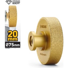 SGS2797 M14-75X20 mm Vakum Elmas Mermer Granit Tarama Diski