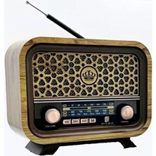 Elarque Nostaljik Radyo Klasik Radyo ve Mp3 Player, Vintage Tasarım ve Çoklu Fonksiyon