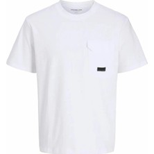 Jack & Jones Jcofusıon Pocket Tee Ss Crew Neck Bright White