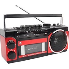 Elarque Nostaljik Radyo Nostaljik Kasetçalar ve Fm Radyo, USB ve Tf Kart Girişli Bluetooth Hoparlör