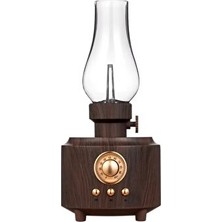 Elarque Kablolu Hoparlör Çok Renkli Retro Gaz Lambası ve Bluetooth Hoparlör ile Eğlenceye Davet