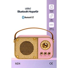 Elarque Nostaljik Radyo Taşınabilir Bluetooth Hoparlör ve Radyo ile Retro Tasarım