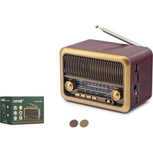 Elarque Nostaljik Radyo Küçük Boyutlu Nostaljik Bluetooth Radyo, Şık Tasarım