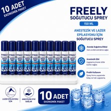 Freely Soğutucu Sprey 150 Ml, Anestezik ve Lazer Epilasyonu Için Soğutucu Sprey (10 Adet)