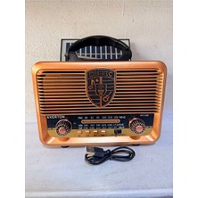 Elarque Nostaljik Radyo Güneş Enerjili Nostaljik Fm ve USB Müzik Çalar
