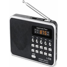 Elarque Nostaljik Radyo Portatif Dijital Radyo ve Şarjlı Cep Radyosu, USB ve Tf Kart Desteği